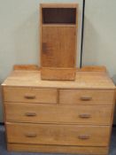 An oak chest of drawers ex-Gane of Bristol,