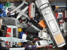 A box of toy cars,