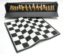 A cased Isle of Lewis chess set