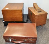 A shoe shine box and other items