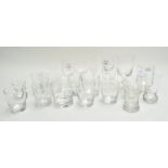 A group of assorted Masonic glass ware