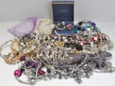 A large group of assorted costume jewellery