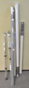 A selection of blinds and curtain poles