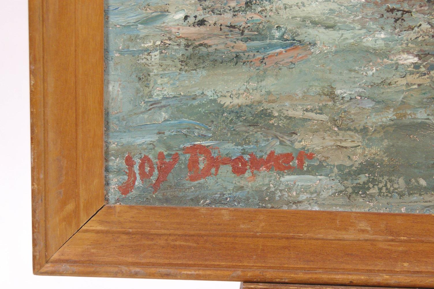 Joy Dower, Temple Island on the Thames, oil on canvas, signed lower left, - Image 2 of 3