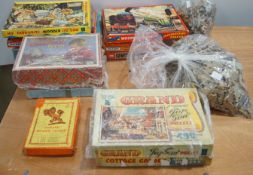 A collection of 1950's wooden jigsaw puzzles