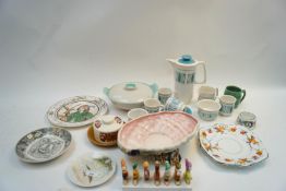 Assorted ceramics including Sylvac,