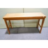 A 20th century rectangular side table,