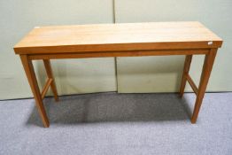 A 20th century rectangular side table,