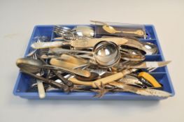 A quantity of flatware,