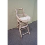 A period wood high chair