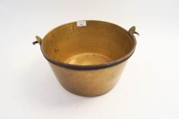 A French brass jam pan