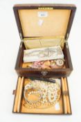 A box of costume jewellery