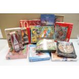 A collection of jigsaw puzzles