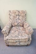 An Edwardian armchair,