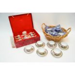 Two chinese porcelain tea sets and a wine set