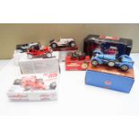 A group of collector's boxed model cars