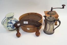 A group of kitchenalia and other items
