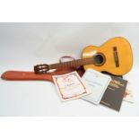 An acoustic guitar by Giannini,