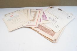 A quantity of vintage wine certificates,