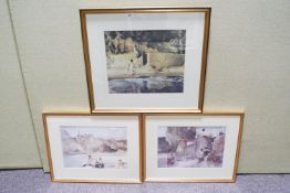 Three Russell Flint prints