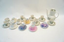 A Casa porcelain coffee set and a Doulton coffee set,