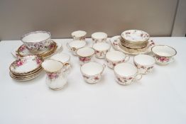A Royal Albert 'Autumn Roses' tea set and other china