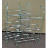 A set of two CD/DVD racks,