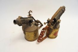 Two vintage blow torches