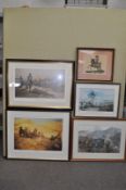 Five military prints