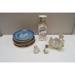 Two Beswick Beatrix Potter figures and other items