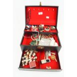 A box of costume jewellery