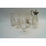Two decanters,