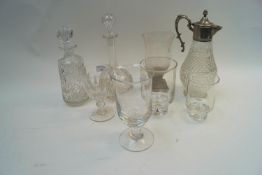 Two decanters,