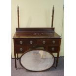 A mahogany dressing table,