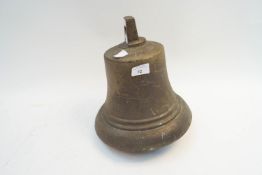 A George VI fire bell, of traditional form,