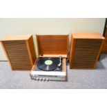 A Fidelity record player and speakers