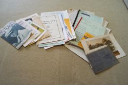A collection of mainly old entertainment paper ephemera