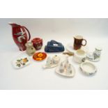 A group of assorted Poole pottery and other pottery items