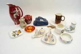 A group of assorted Poole pottery and other pottery items