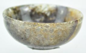 A Derbyshire Blue John bowl, 2cm high x 4.