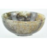 A Derbyshire Blue John bowl, 2cm high x 4.