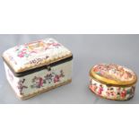 A 19th century Samson porcelain box,