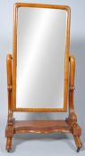 A Victorian mahogany cheval mirror,