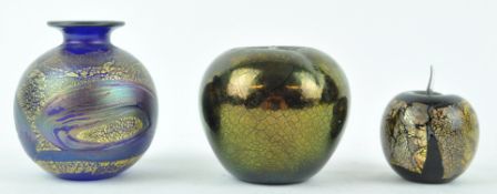 Isle Of Wight - Azurene - A collection of late 20th century retro studio art glass items to include;