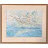 O.R, The Golden Argo,watercolour signed with initials and dated