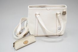 A Mulberry Company handbag and purse, handbag 19cm high x 21cm wide,