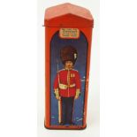 A Mackintosh's 'Sergeant of the Guard' sweet tin, with lithographed guardsmen, stamped marks, 16.