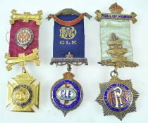 A silver gilt Buffalo roll of honour medal, with enamel highlighting for the years 1926,