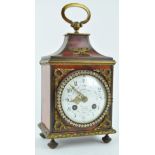 A French mantel clock, the eight day movement marked 'Medaille d'Argent 1889', striking on a gong,