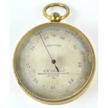 A late 19th century pocket barometer, by J H Steward, London, 6.